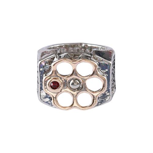 Cink Alloy Finger Ring, pozlaćen, bez spolne razlike & različite veličine za izbor, srebro, Prodano By PC