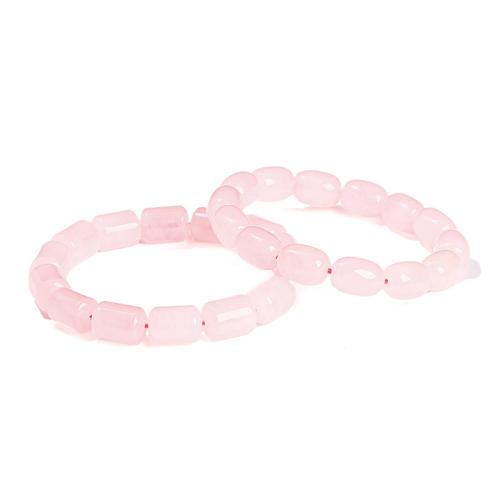 Quartzo natural pulseira, Padrão Geométrico, feito à mão, Vario tipos a sua escolha & para mulher, beads size 10x14mm, comprimento Aprox 6-7 inchaltura, vendido por par