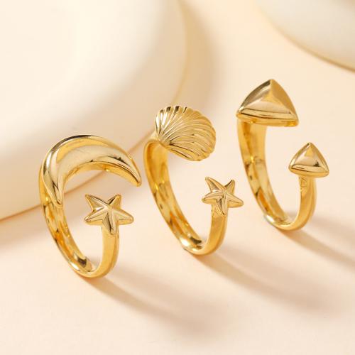 Stainless Steel Finger Ring 304 Stainless Steel fashion jewelry & for woman golden diameter 17mm Sold By PC