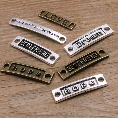 Zinklegering Connector, Zinc Alloy, plated, DIY & verschillende grootte voor keus & 1/1 lus, meer kleuren voor de keuze, nikkel, lood en cadmium vrij, Ca 100pC's/Bag, Verkocht door Bag