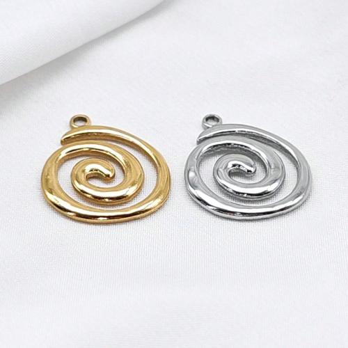 Stainless Steel Pendants 304 Stainless Steel Helix Vacuum Ion Plating DIY Sold By PC