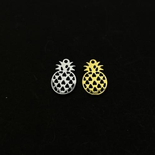 Nakit od nehrđajućeg čelika Privjesci, 304 nehrđajućeg čelika, Ananas, možete DIY, više boja za izbor, 12x18mm, Prodano By PC