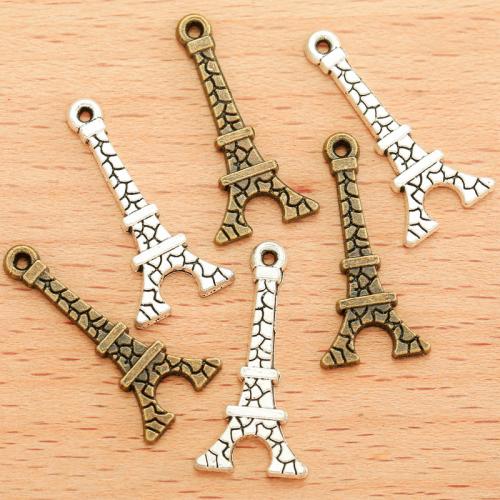 Zinc Alloy Pendants Building plated DIY Sold By Bag