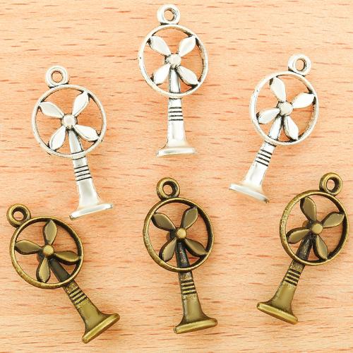 Zinc Alloy Pendants Fan plated DIY Sold By Bag