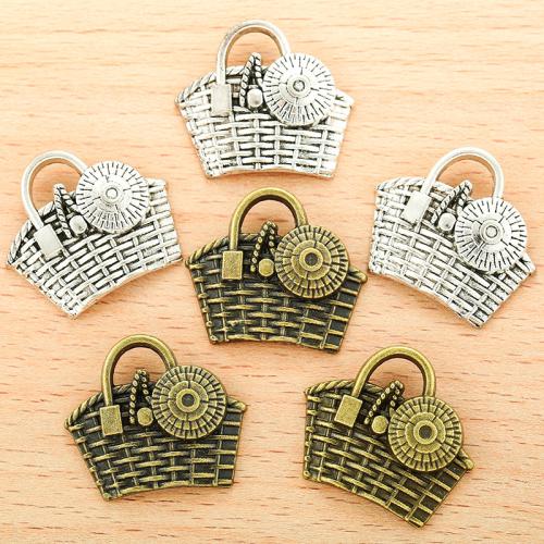 Zinc Alloy Pendants Basket plated DIY Sold By Bag