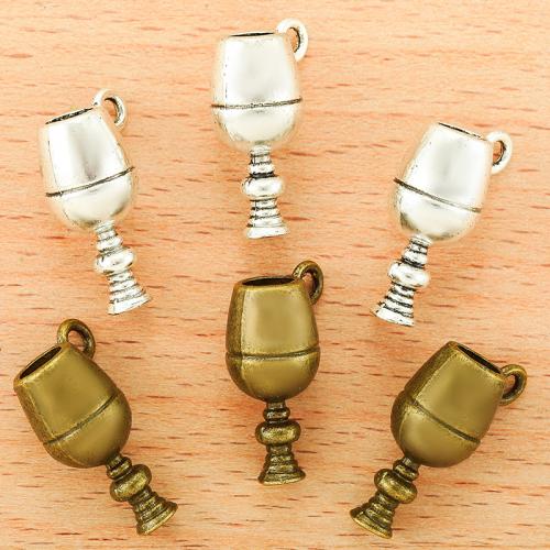 Zinc Alloy Pendler, Cup, forgyldt, du kan DIY, flere farver til valg, 20x12mm, 100pc'er/Bag, Solgt af Bag