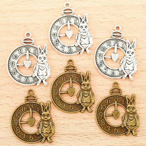 Zinc Alloy Pendants Rabbit plated DIY Sold By Bag