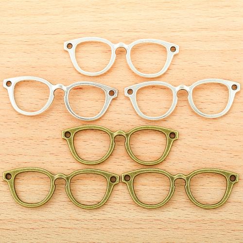 Zinc Alloy Pendants Glasses plated DIY Sold By Bag