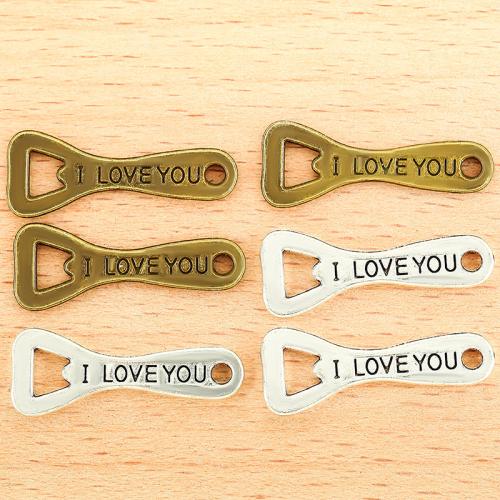 Zinklegering Hangers, Zinc Alloy, plated, DIY, meer kleuren voor de keuze, 28x11mm, 100pC's/Bag, Verkocht door Bag