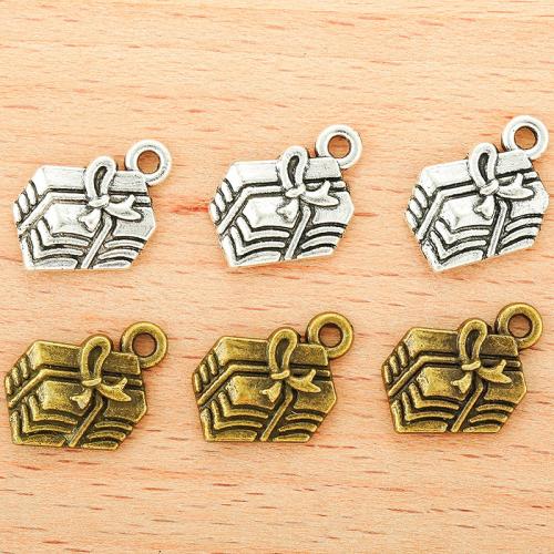 Zinc Alloy Pendants gift shape plated DIY Sold By Bag