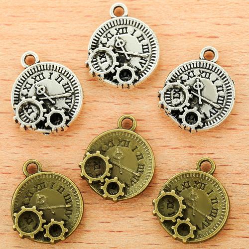 Zinc Alloy Pendants Round plated DIY Sold By Bag