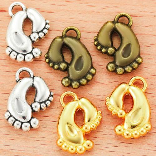 Zinc Alloy Pendants Foot plated DIY Sold By Bag