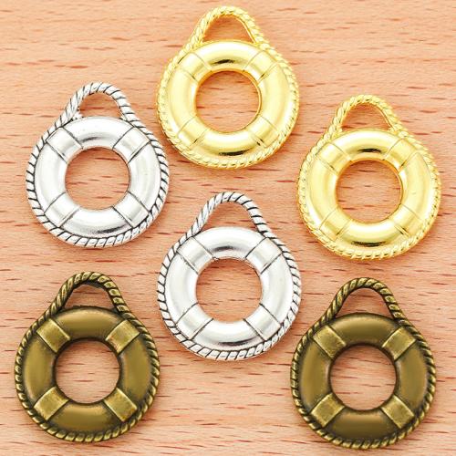 Zinc Alloy Pendants Life Ring plated DIY Sold By Bag