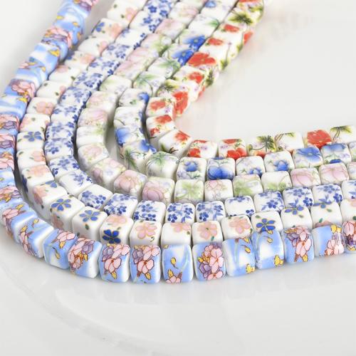 Porcelain Jewelry Beads Square DIY Approx 2mm Sold By PC