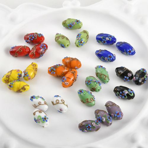 Handgemaakte Lampwork Beads, DIY, meer kleuren voor de keuze, 23.30x13mm, Verkocht door PC