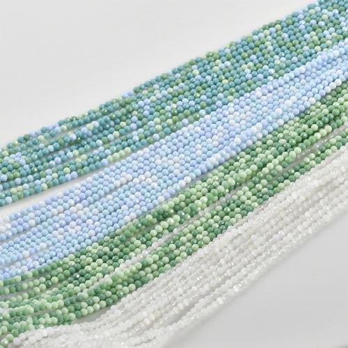 Ondoorzichtige Glas rocailles, Seedbead, Ronde, DIY, meer kleuren voor de keuze, 2mm, Gat:Ca 0.5mm, Per verkocht Ca 36 cm Strand