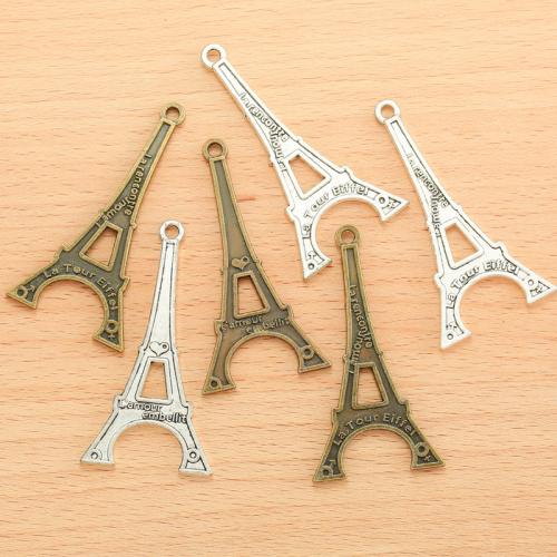 Zinc Alloy Pendants Tower plated DIY Sold By Bag