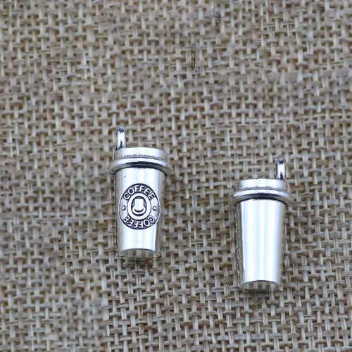 Zink Alloy Halsband, Cup, antik silver pläterad, DIY, 21x10mm, 100PC/Bag, Säljs av Bag