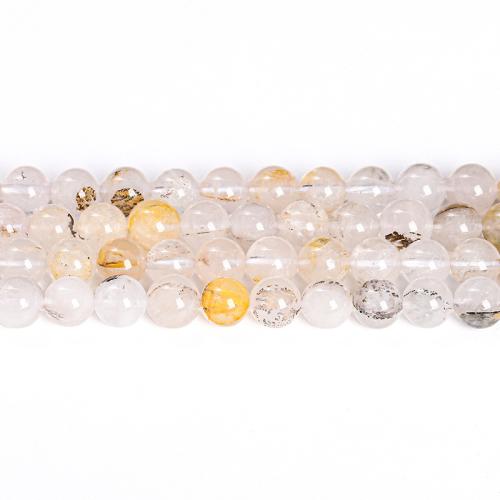 Natural Quartz Jewelry Beads Round polished DIY Sold By Strand