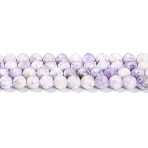 Grânulos de turquesas, Turquesa natural, Roda, polido, DIY, roxo, 8mm, Aprox 47PCs/Strand, vendido por Strand