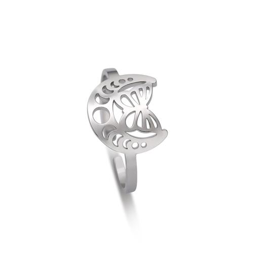 Bague acier titane, bijoux de mode & pour femme, plus de couleurs à choisir, Taille:7, Vendu par PC