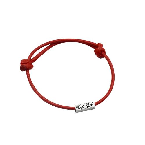 925 Sterling Silver Bangle Bracelet with leather cord fashion jewelry & Unisex Length Approx 19 cm Sold By PC