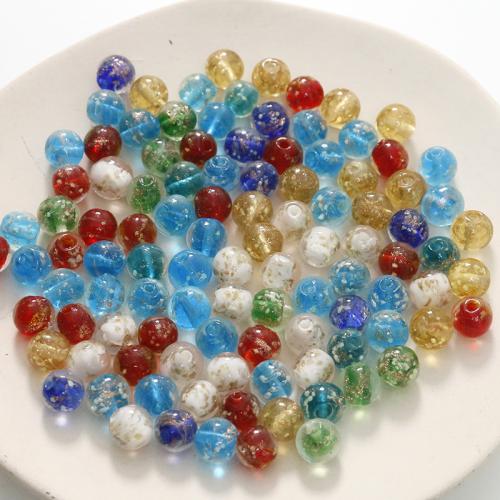 Lampwork Beads Round DIY 10mm Approx Sold By Bag