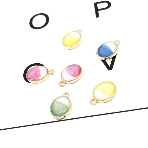 Zinc Alloy Enamel Pendants gold color plated DIY Sold By Bag