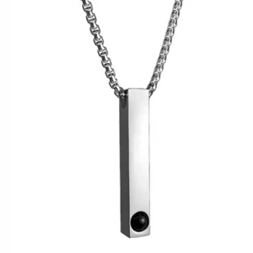 Titantium acciaio Collana di proiezione in miniatura, unisex, nessuno, Lunghezza Appross. 51-80 cm, Venduto da PC