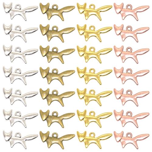 Zinklegering Animal Hangers, Zinc Alloy, Vos, plated, DIY, meer kleuren voor de keuze, 20x10mm, 100pC's/Bag, Verkocht door Bag