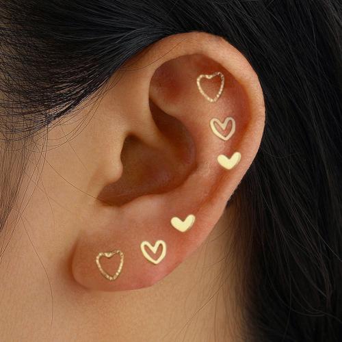 Zinc Alloy Stud Earring gold color plated fashion jewelry golden nickel lead & cadmium free Sold By Set