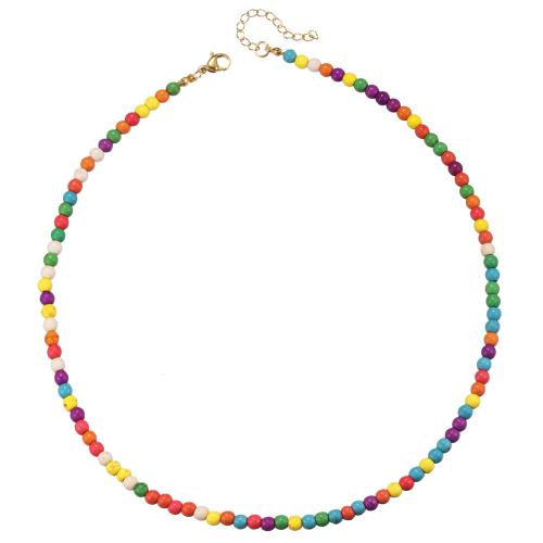 Collares de Moda, Coco, con turquesa, hecho a mano, Joyería & diferentes estilos para la opción & para mujer, multicolor, Vendido por UD