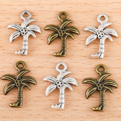 Zinc Alloy Pendants Palm Tree plated DIY Sold By Bag