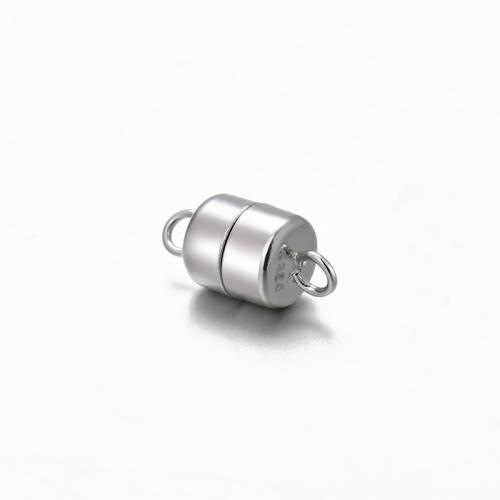 925 Sterling Silver magnetlås, DIY, fler färger för val, 12.30x6mm, Säljs av Ställ