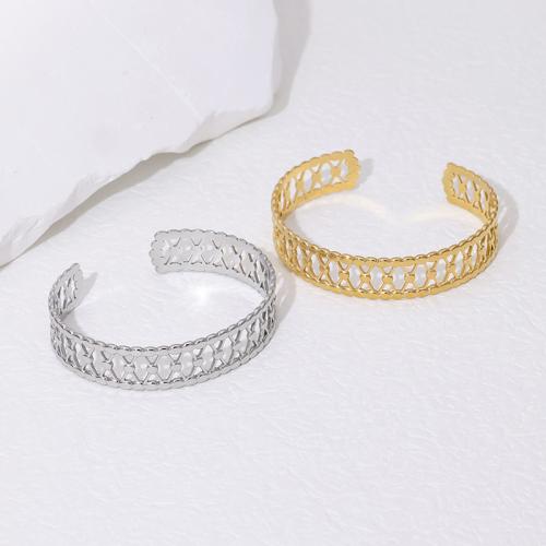 Stainless Steel Bangle 304 Stainless Steel fashion jewelry & for woman & hollow Sold By PC