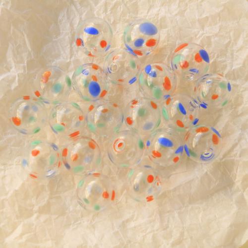 Fashion Glass Beads Round DIY 14mm Approx Sold By Bag