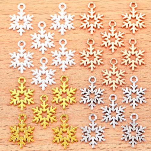 Zinc Alloy Pendants Snowflake plated DIY Sold By Bag