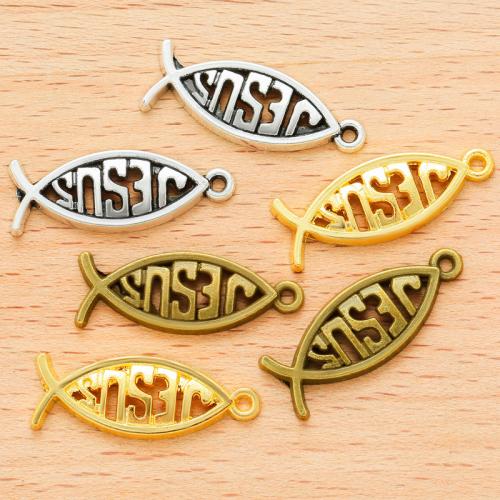 Zinc Alloy Animal Pendants Fish plated DIY Sold By Bag