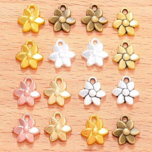 Zinc Alloy Flower Pendants plated DIY Sold By Bag