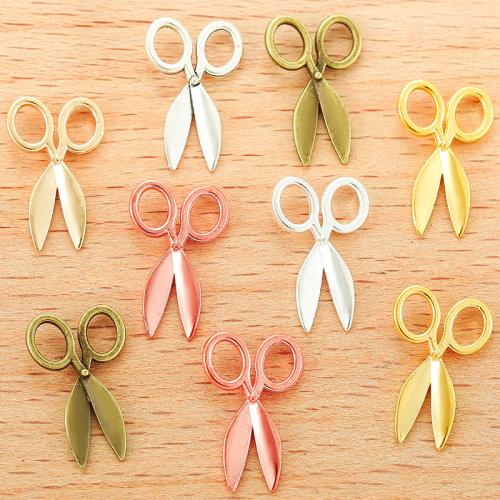 Zinc Alloy Scissors Pendants plated DIY Sold By Bag