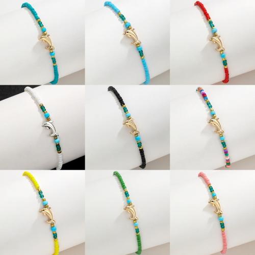 Fashion Jewelry Anklet Seedbead with Zinc Alloy Sold By PC