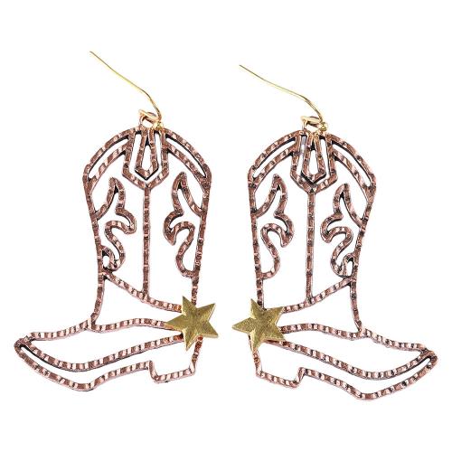 Zinc Alloy Drop Earrings plated Unisex & hollow Sold By Pair