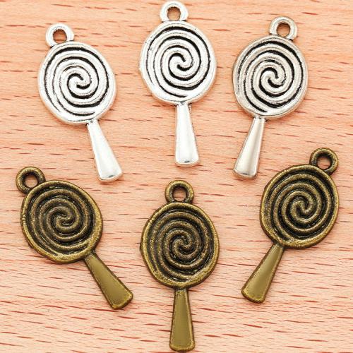 Zinklegering Hangers, Zinc Alloy, Lollipop, plated, DIY, meer kleuren voor de keuze, 24x11mm, 100pC's/Bag, Verkocht door Bag