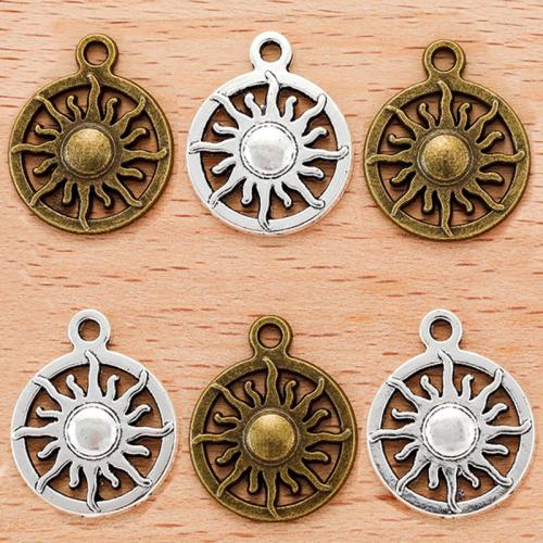 Zinc Alloy Pendants Sun plated DIY Sold By Bag