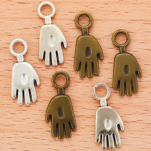 Zinc Alloy Hand Pendants plated DIY Sold By Bag