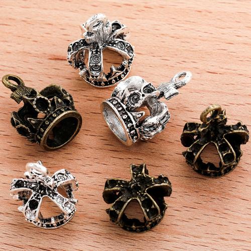 Zinc Alloy Crown Pendants plated DIY Sold By Bag