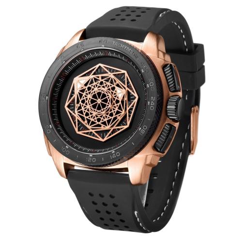 Fir Wrist Watch, Sinc Alloy, le Gloine & Silicone, Uisce saoil resistant & gluaiseacht na Síne & do fear, dathanna níos mó le haghaidh rogha, 235x24mm, Díolta De réir PC