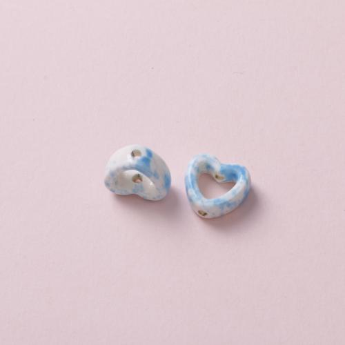 Porcelain Frame Bead Heart DIY Approx Sold By Bag