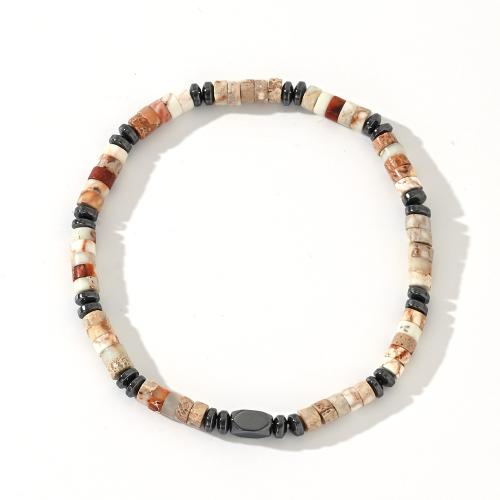 Gemstone Bracelets fashion jewelry & for man mixed colors Length Approx 18.5 cm Sold By PC