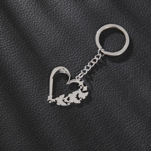 Stainless Steel Key Clasp 304 Stainless Steel Heart plated fashion jewelry Sold By PC